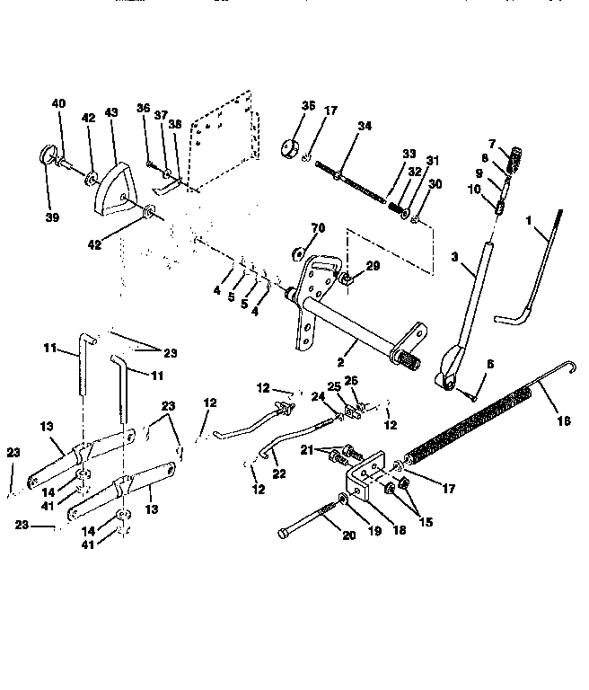Craftsman 917251642 lift assembly diagram