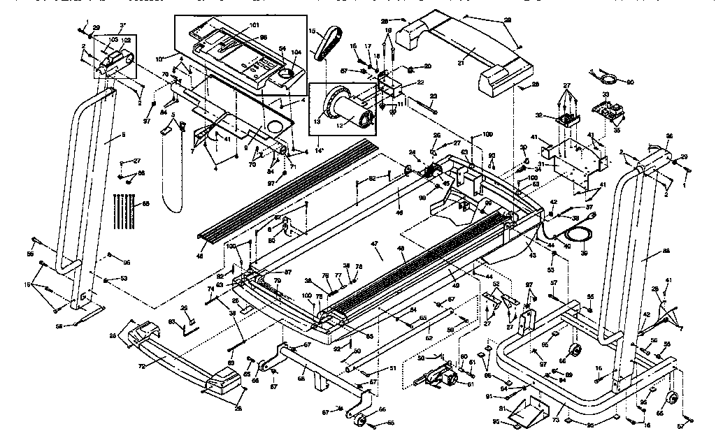 Proform PFTL72561 unit parts diagram