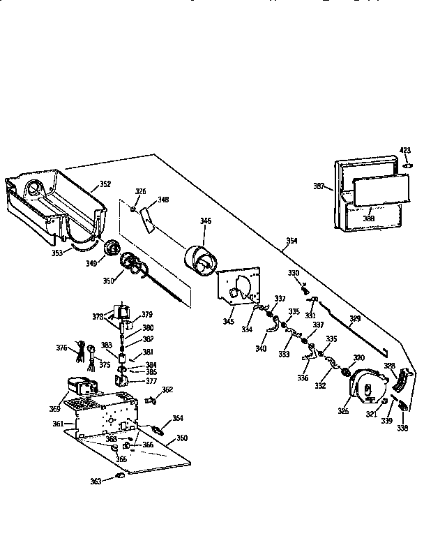 Kenmore 3639565512 ice bucket diagram