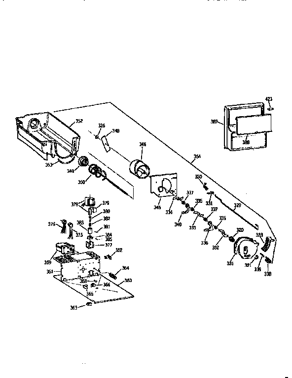 Kenmore 3639565412 ice bucket diagram