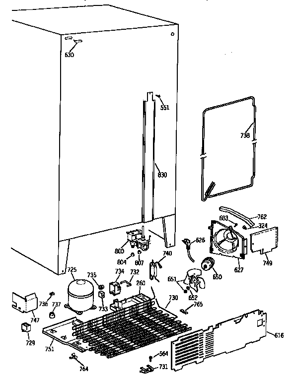 Kenmore 3639565412 unit diagram