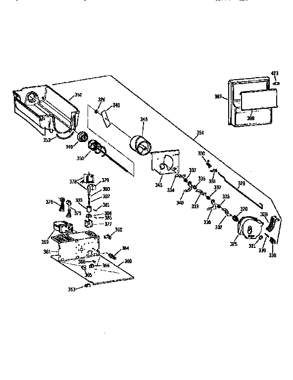 Kenmore 3639564612 ice bucket diagram