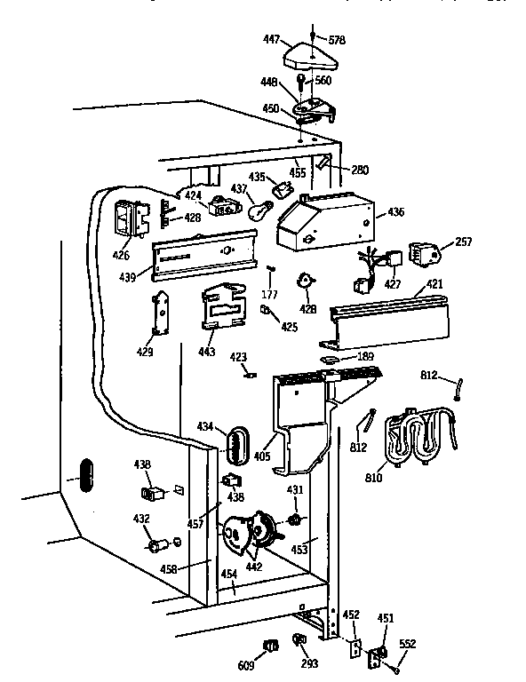 Kenmore 3639564612 fresh food section diagram