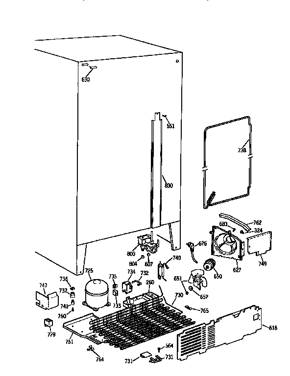 Kenmore 3639562672 unit diagram