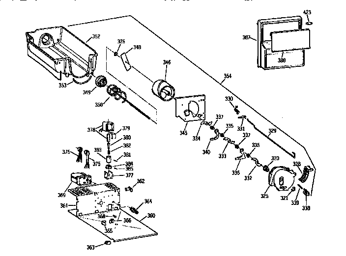 Kenmore 3639562512 ice bucket diagram