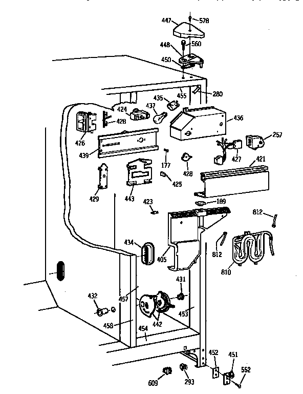 Kenmore 3639562512 fresh food section diagram