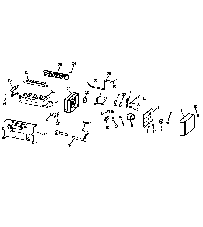 Kenmore 3639550972 icemaker wr30x0315 diagram