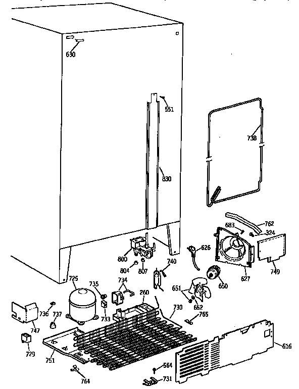 Kenmore 3639557812 unit diagram