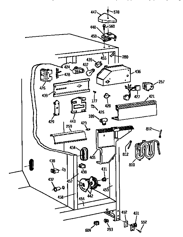 Kenmore 3639557712 fresh food section diagram
