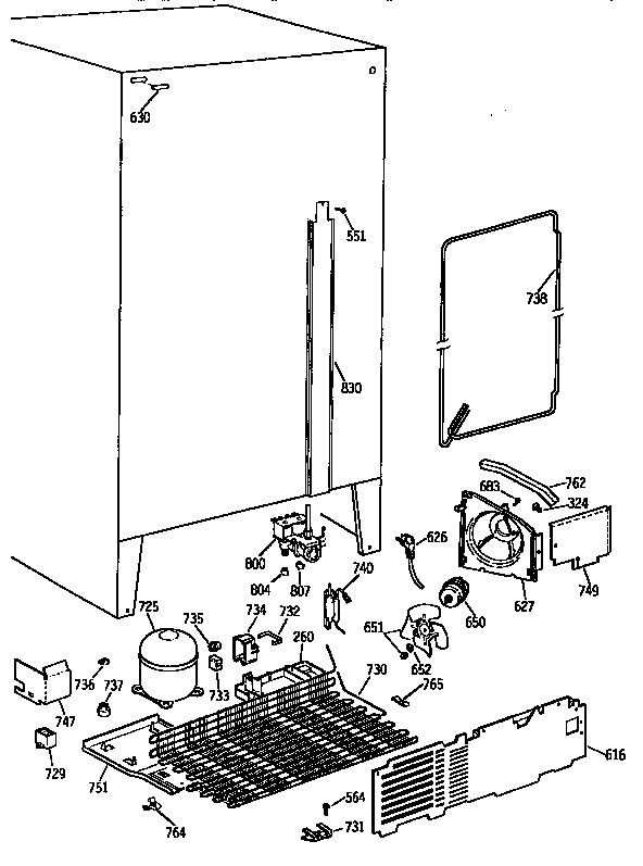 Kenmore 3639557712 unit diagram
