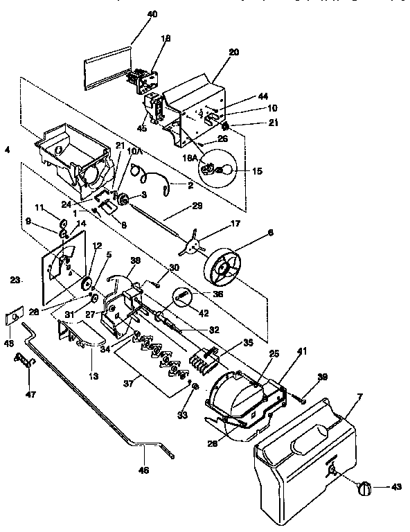 Frigidaire FRS26XGCD3 container/drive diagram