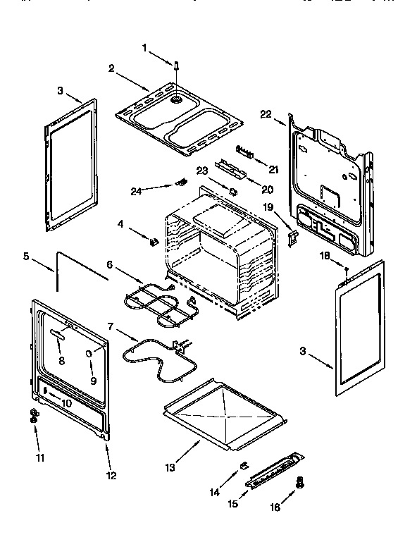 Whirlpool RF302BXEN0 chassis diagram