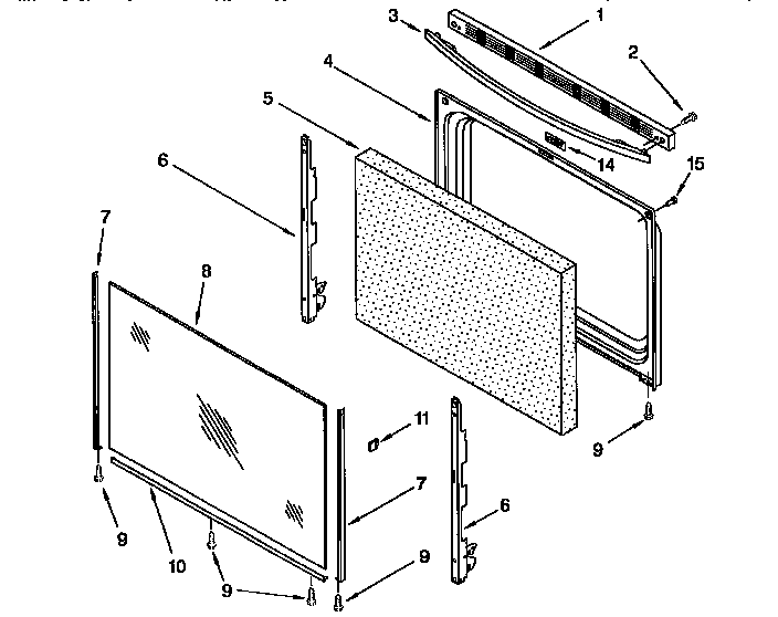 Whirlpool RF302BXEN0 door diagram