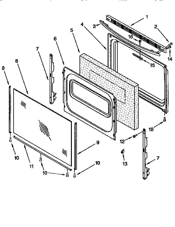 Whirlpool RF372BXEN0 door diagram