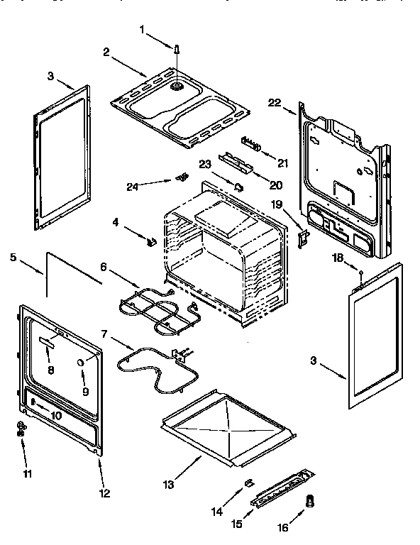 Whirlpool RF302BXEQ0 chassis diagram