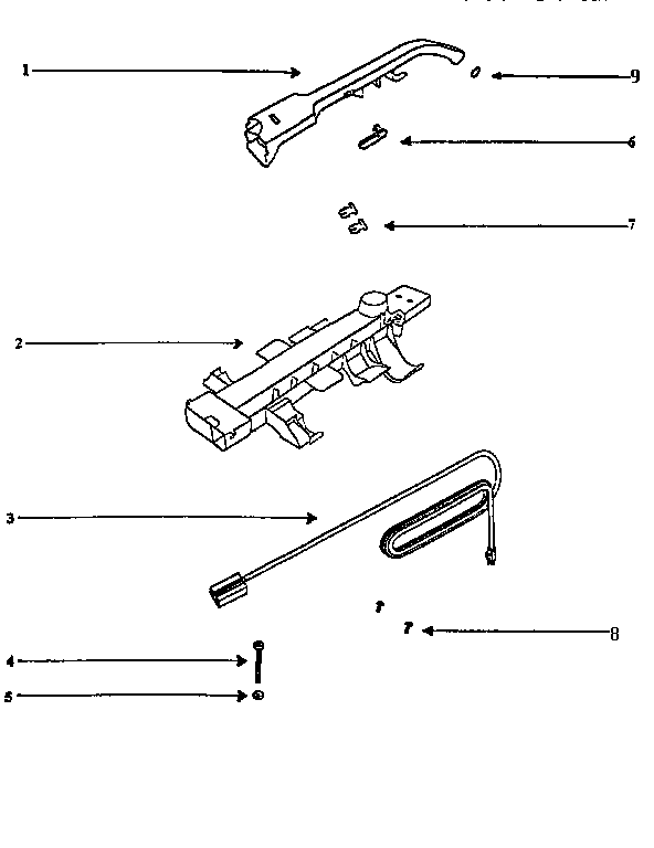 Eureka 7610AT handle diagram