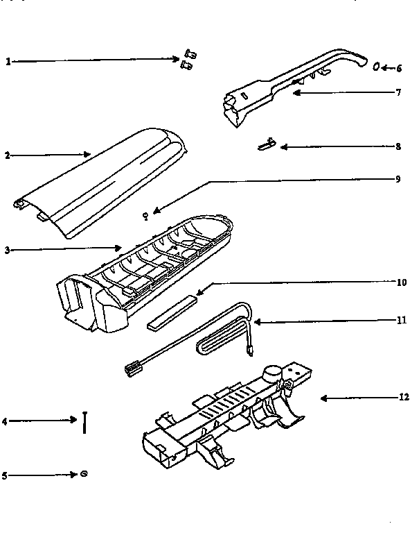 Eureka 7678ATS handle diagram