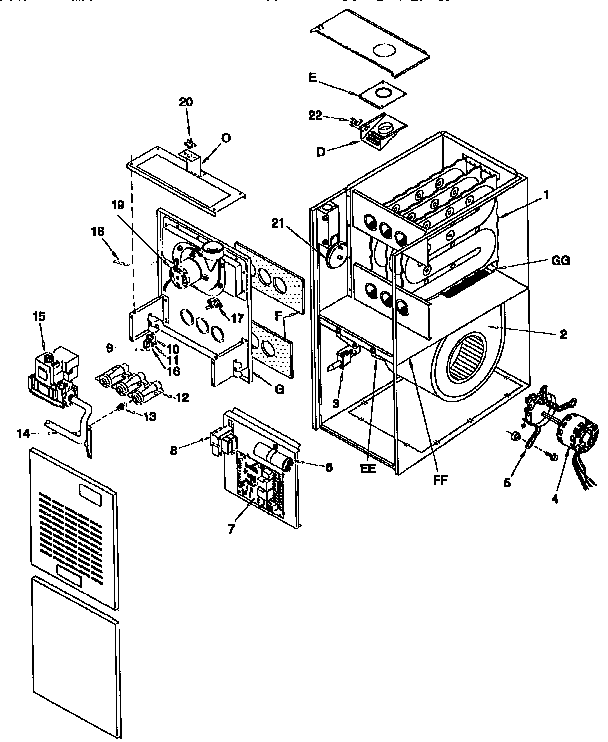 ICP NUG3075AFB1 functional replacement diagram