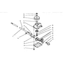 Lawn-Boy 10302-6900001 AND UP gear case assembly diagram
