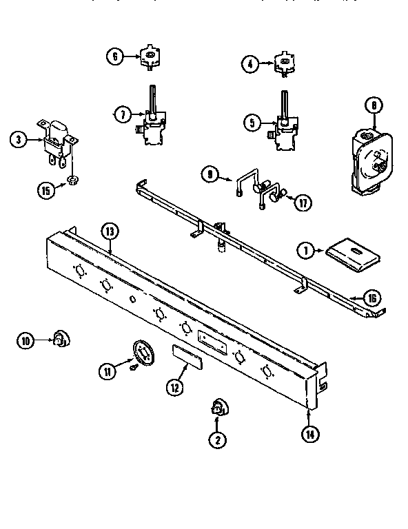 Jenn-Air CVG4380PD control panel diagram