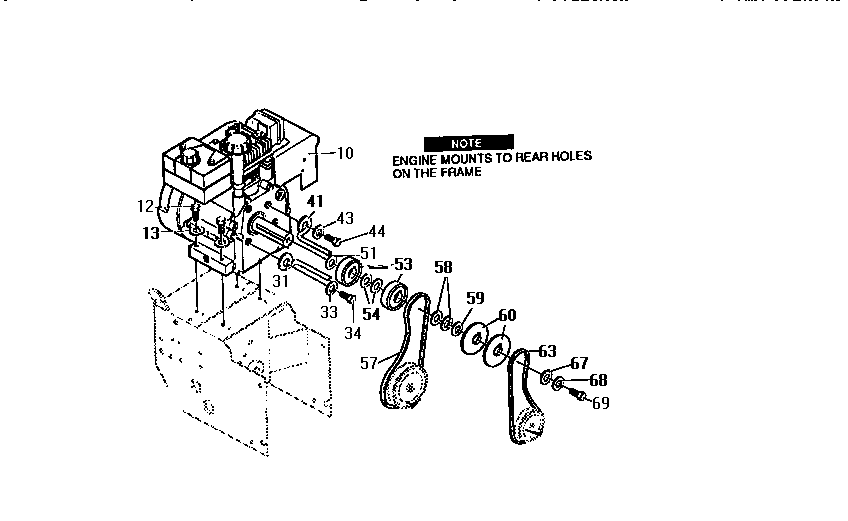 Craftsman 536886623 engine assembly diagram