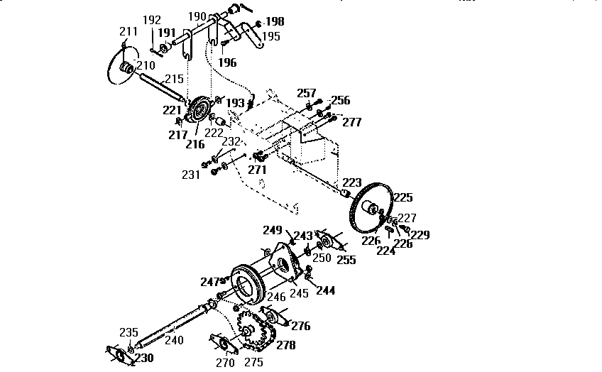 Craftsman 536886623 drive assembly diagram
