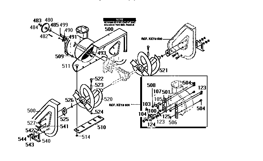 Craftsman 536886623 auger housing assembly diagram
