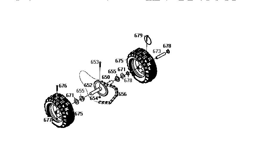 Craftsman 536886623 wheel assembly diagram