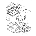 Whirlpool SS385PEBH1 cooktop and control panel diagram