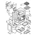 Whirlpool SS385PEBH1 oven and drawer diagram