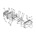 Whirlpool SS385PEBH1 oven door diagram