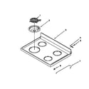 Whirlpool RF3500XEN0 cooktop diagram