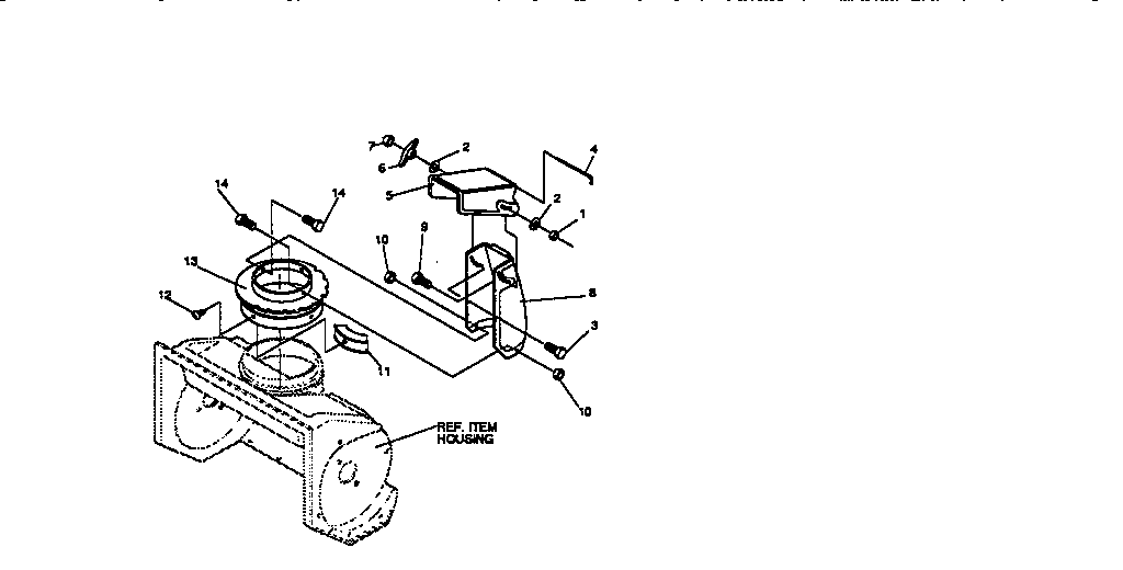 Craftsman 536883211 discharge chute diagram