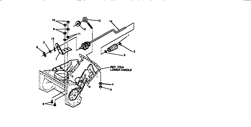 Craftsman 536883211 chute control rod diagram