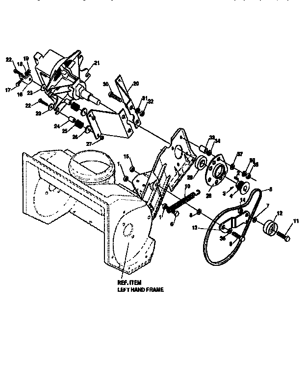 Craftsman 536883211 motor drive diagram