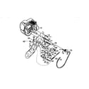 Craftsman 536884561 engine/drive assembly diagram