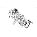 Craftsman 536884681 engine/drive assembly diagram
