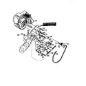 Craftsman 536884581 engine/drive assembly diagram