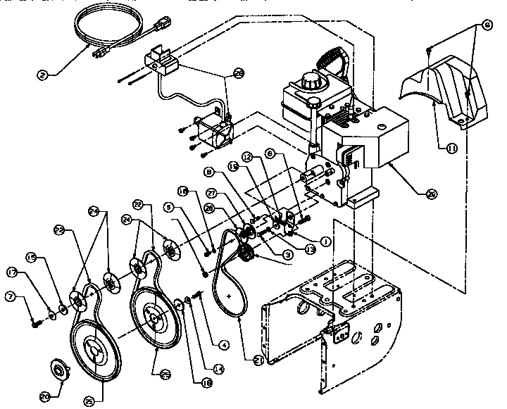 Craftsman 247885690 drive assembly diagram