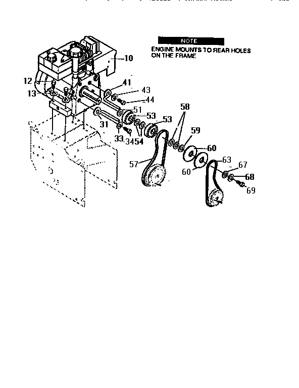 Craftsman 536886350 engine assembly diagram