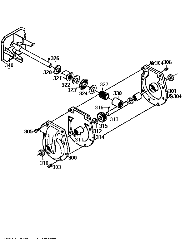 Craftsman 536886350 gear case assembly diagram