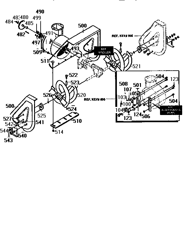 Craftsman 536886350 auger housing assembly diagram