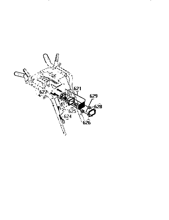 Craftsman 536886350 headlight panel assembly diagram