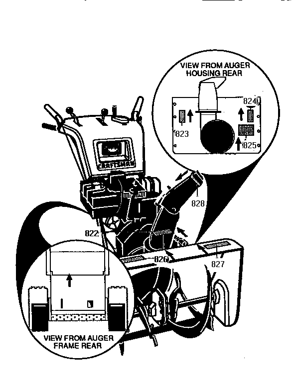 Craftsman 536886350 decals diagram