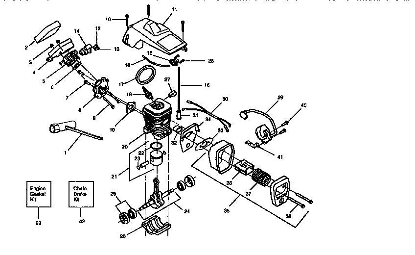 Craftsman 358351142 engine diagram