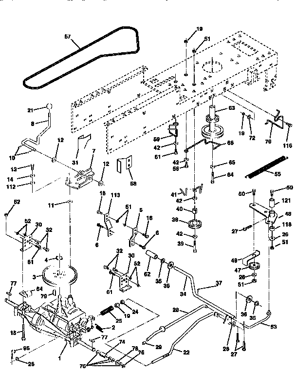 Craftsman 917258500 drive diagram