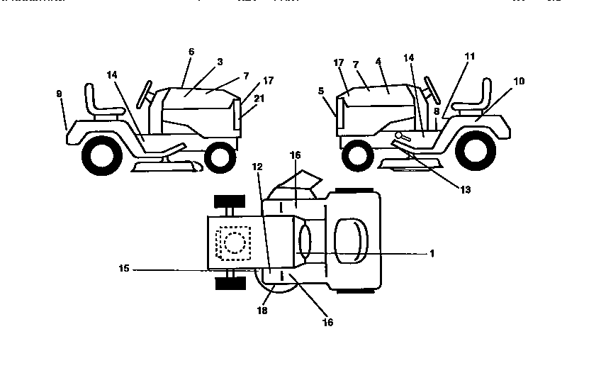 Craftsman 917258500 decals diagram