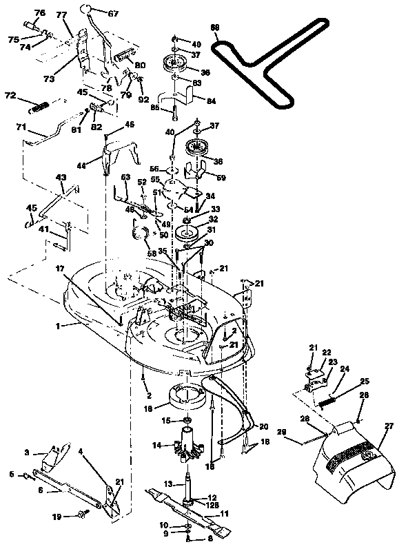 Craftsman 917258500 mower diagram