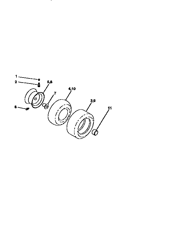 Craftsman 917259280 wheels and tires diagram