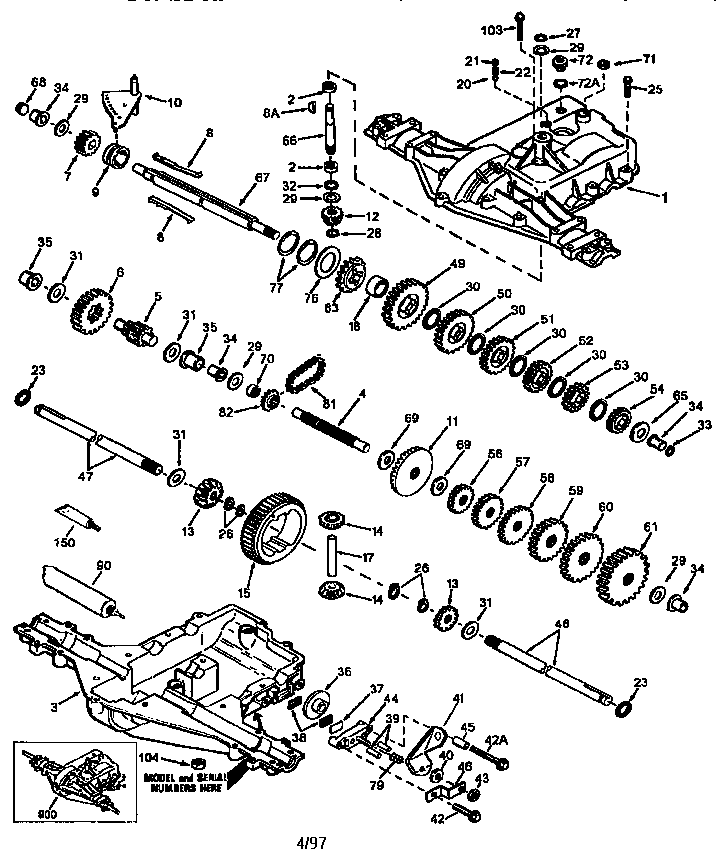 Craftsman 917259290 transaxle model 930-055a diagram